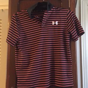 Boys under armour golf shirt